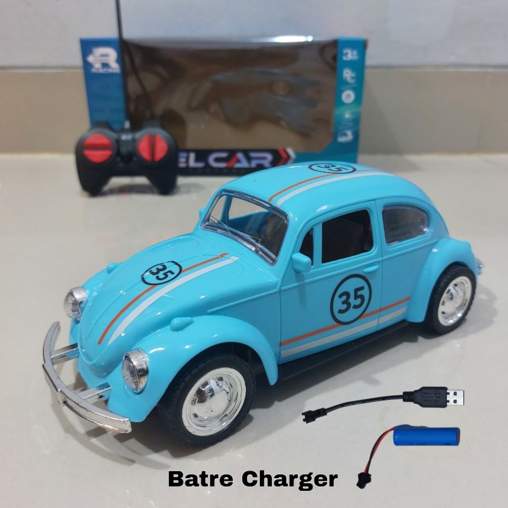Mainan RC Mobil Klasik VW Kodok Remote Control 27mhz