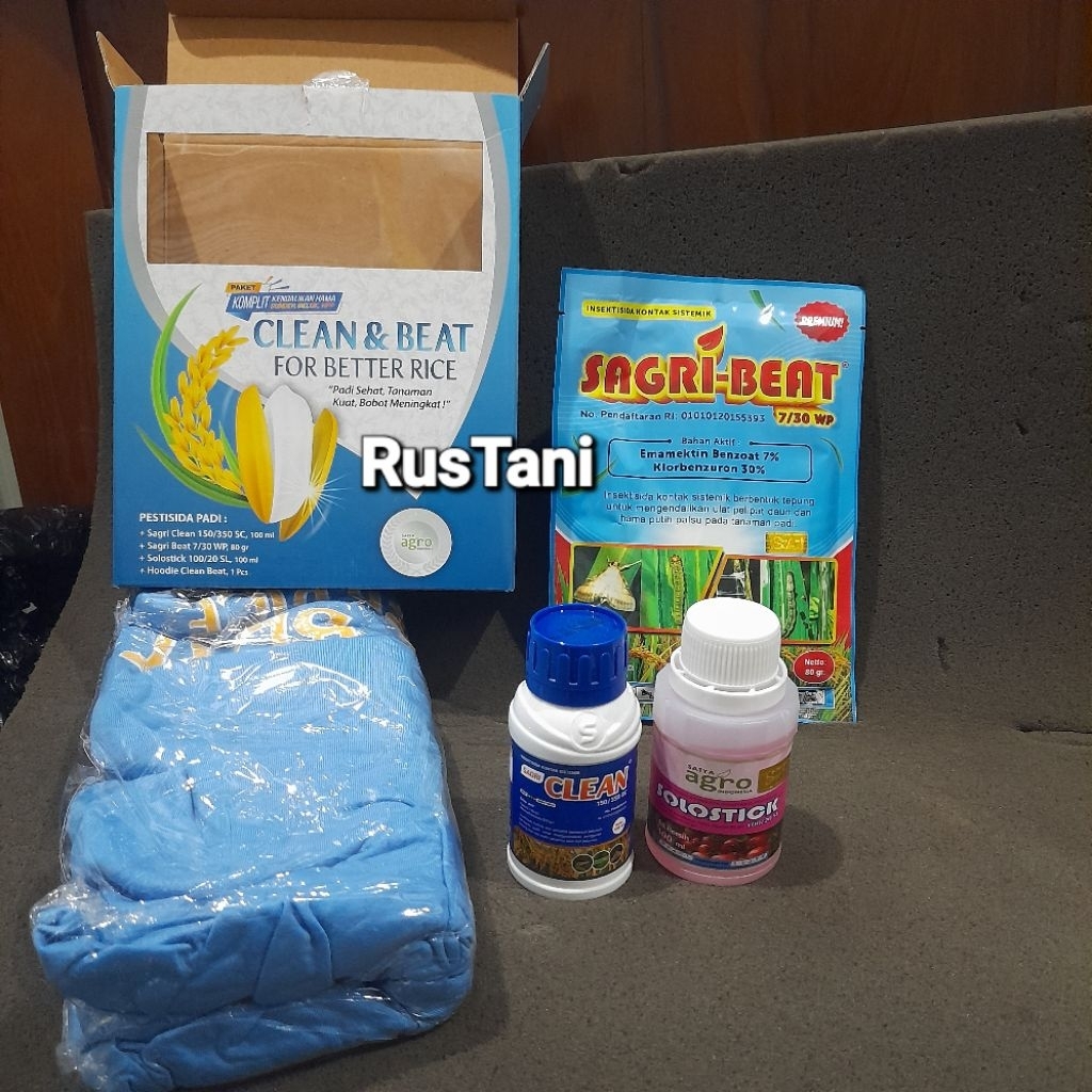 PAKET KOMPLIT KENDALIKAN HAMA SUNDEP,BELUK,HPP+ SAGRI CLEAN 150/350SC 100ML Bahan aktif : Fipronil 1