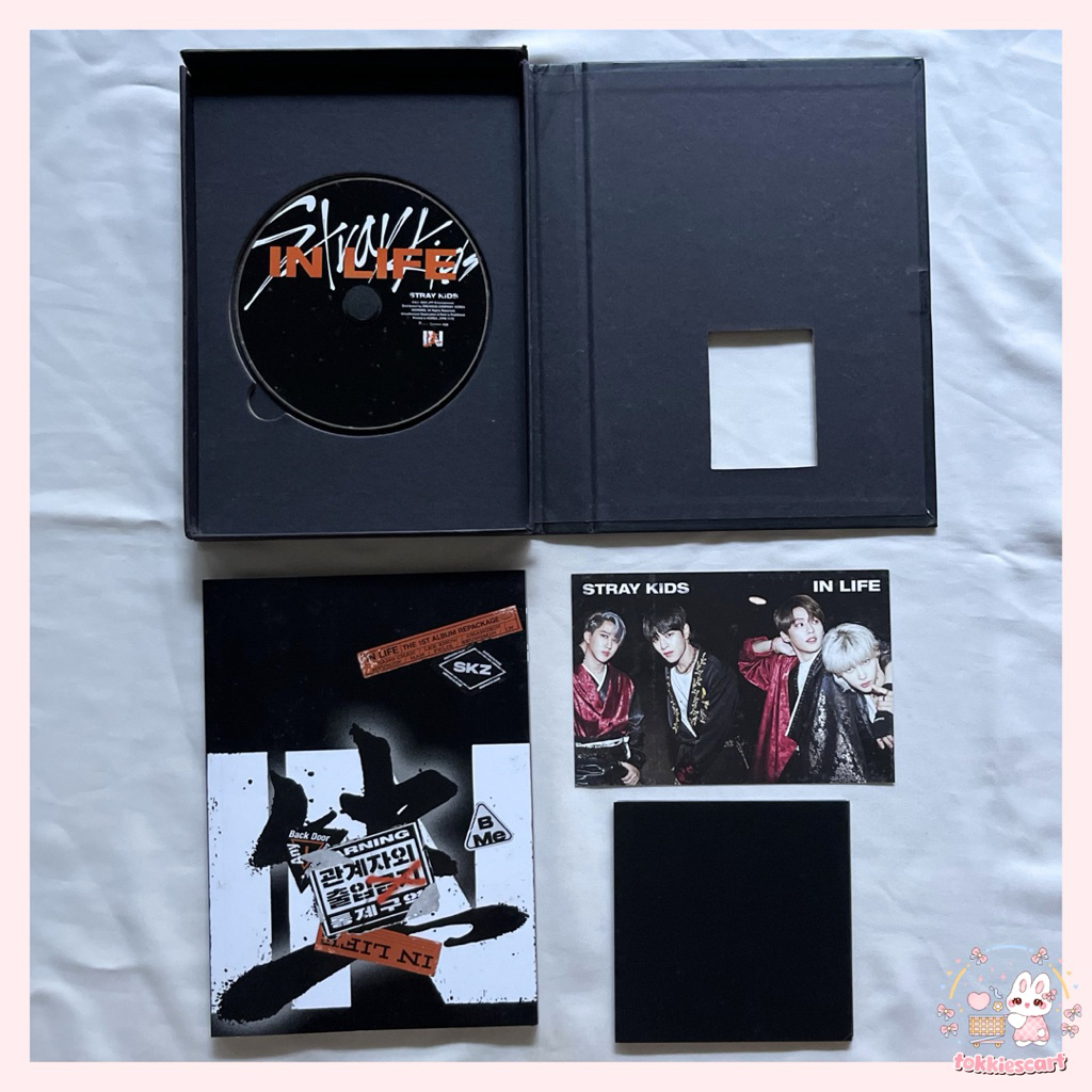 ready stock - kpop album only unsealed stray kids in life limited version