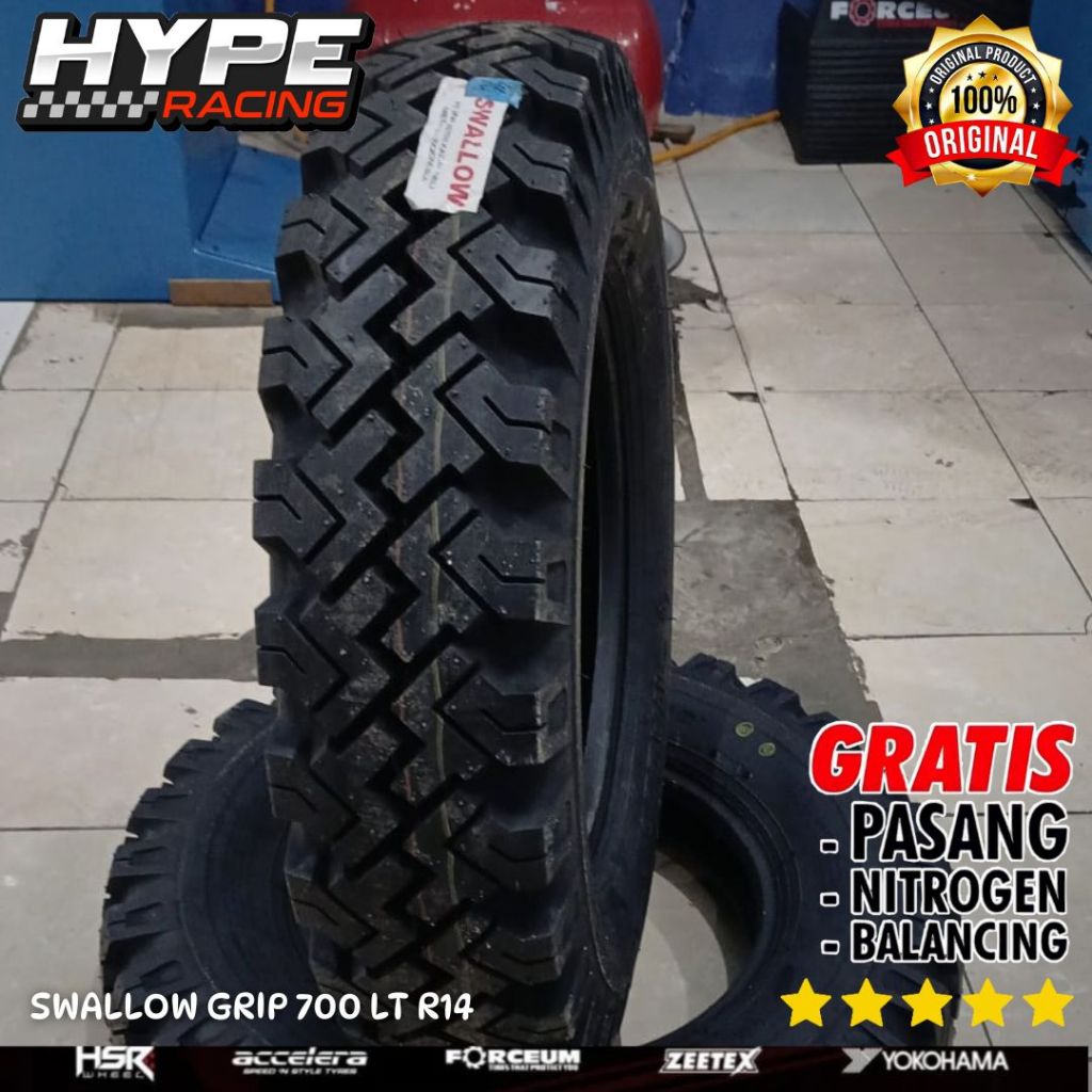 BAN MOBIL SWALLOW GRIP LT 700 R14 MURAH COCOK UNTUK MUATAN BERAT