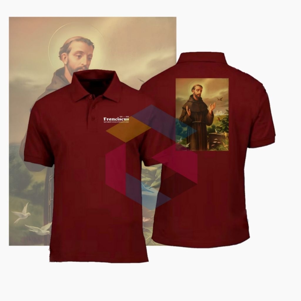 BAJU KERAH FRAME ST FRANCISCUS SERAGAM FRANCISCAN JUBILEE YUBILEUM ACARA YUBELIUM 2026 SANTO FRANSIS