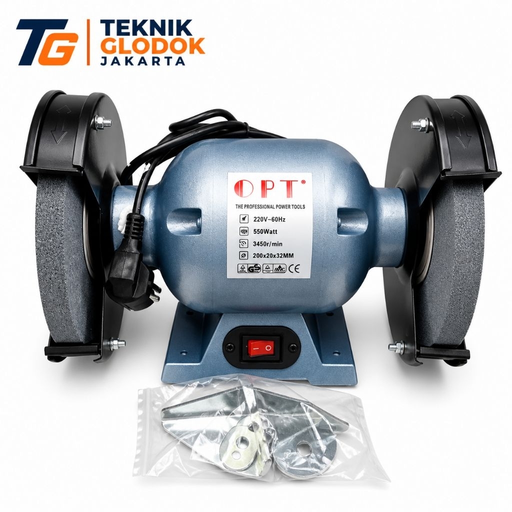 OPT Bench grinder 8 inch mesin gerinda duduk