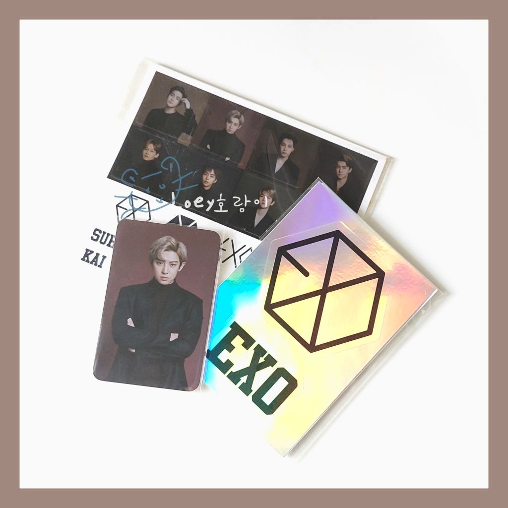 [OFFICIAL] Chanyeol Photocard Lighstick + Holo Sticker