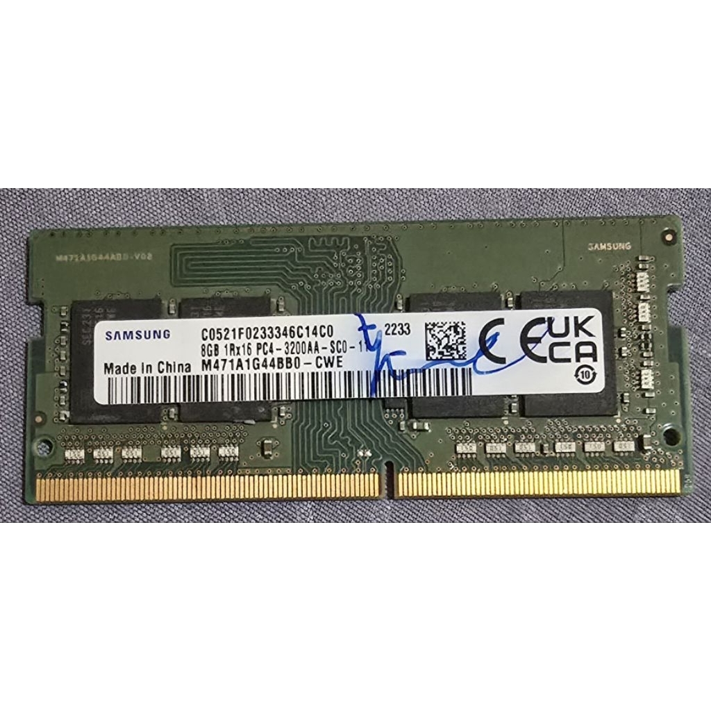 RAM MEMORY LAPTOP SODDIM DDR4 8GB 3200