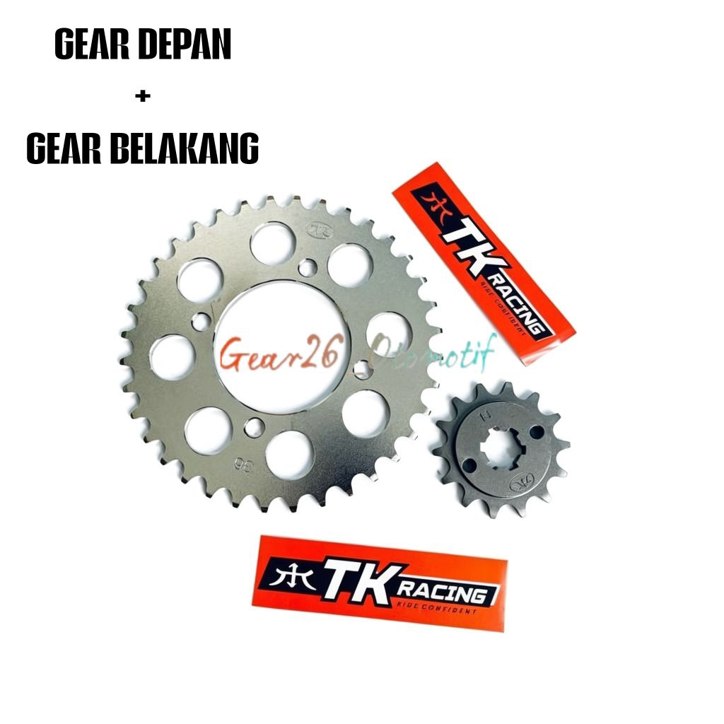GEAR 415 TIPIS DEPAN BELAKANG TK RACING RX KING F1ZR VEGA JUPITER Z JUPITER MX LAMA MX NEW TK RACING