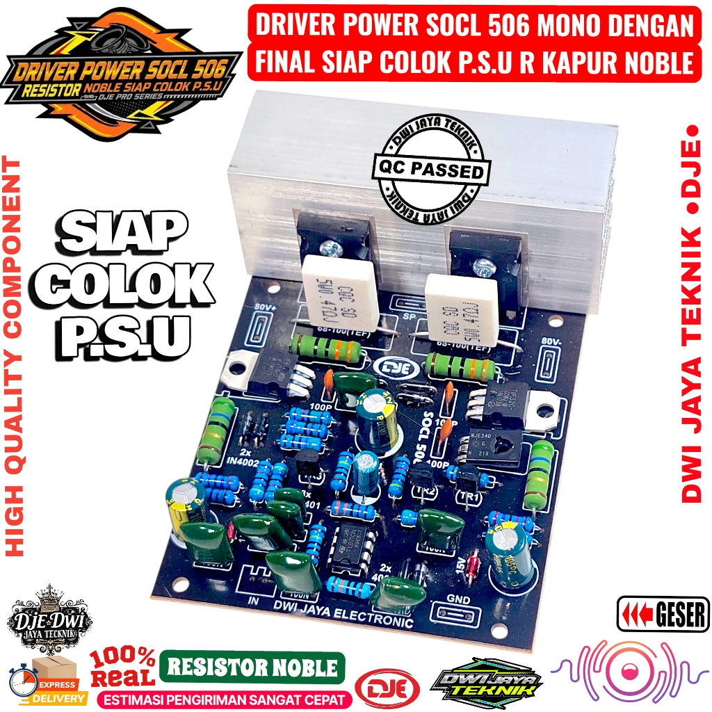 KIT DRIVER OCL 506 MONO AKTIF POWER AKTIF 506 MONO DENGAN FINAL 2955-3055+PENDINGIN