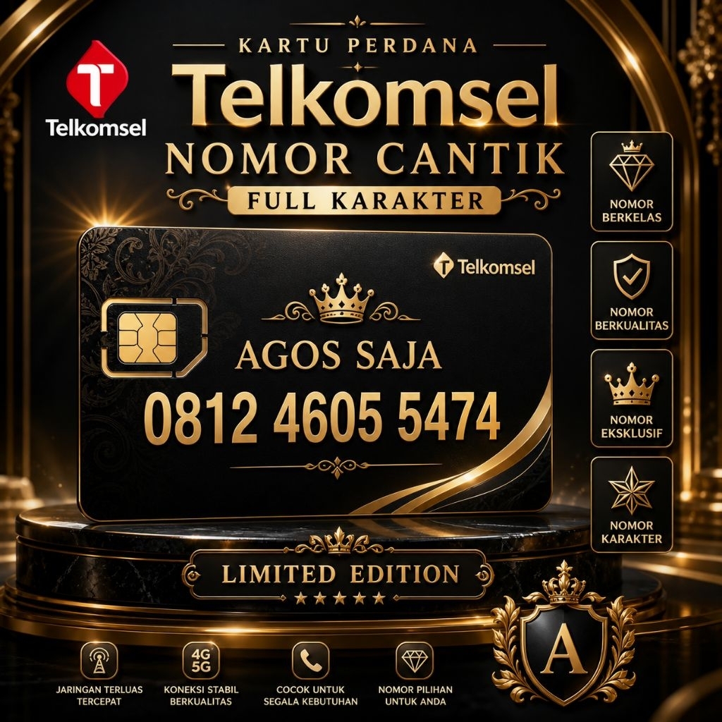 Nomor Cantik Eksklusif Full Karakter AGOS SAJA Spesial Perdana Telkomsel simPATI Berkualitas Limited