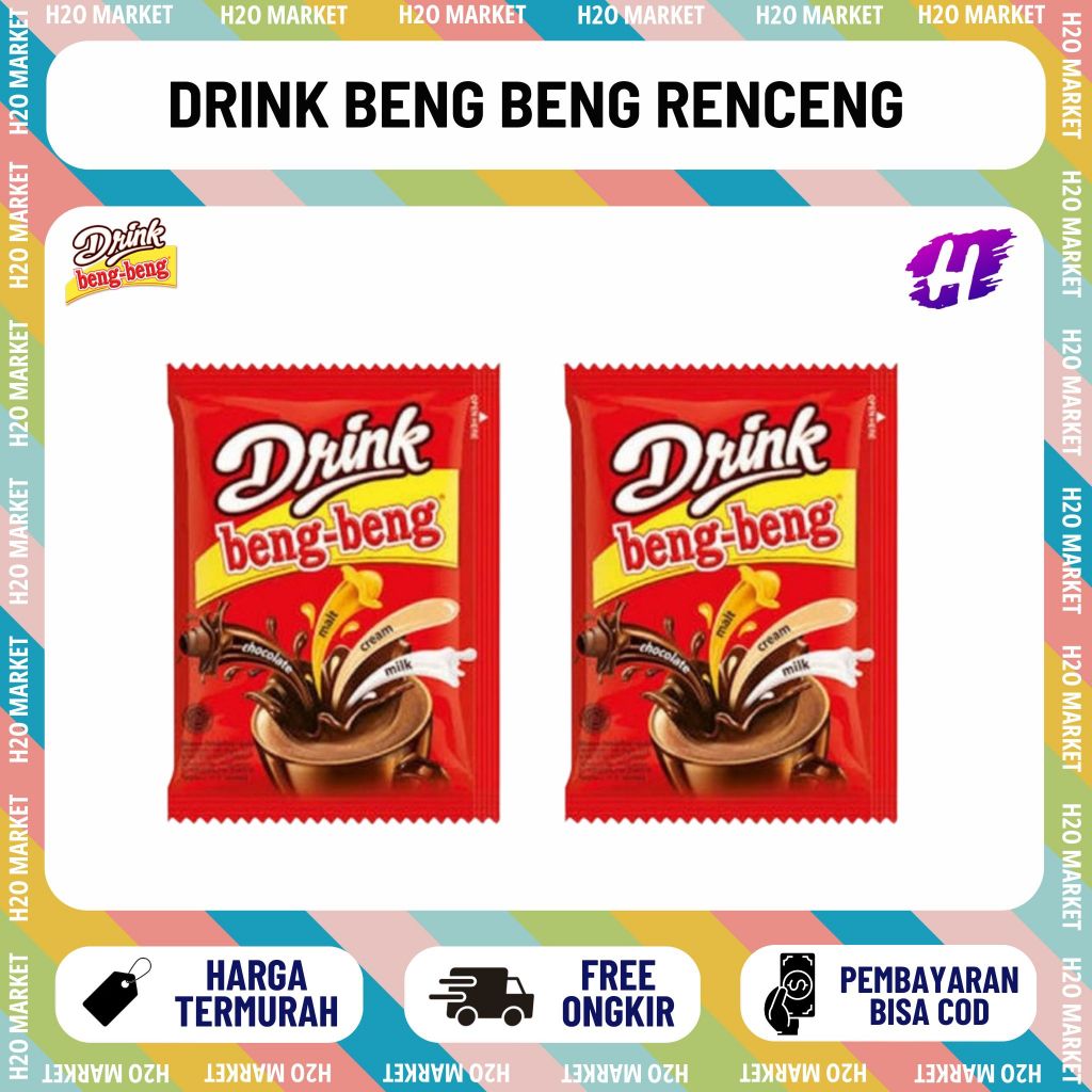 (1 RENCENG ISI 10 PCS) DRINK BENG BENG 30 GRAM MINUMAN COKLAT BUBUK CHOCOLATE COKLAT BUBUK ECERAN MA