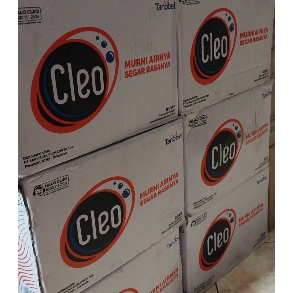 1 Dus Air Minum Cleo gelas 220ml x 40