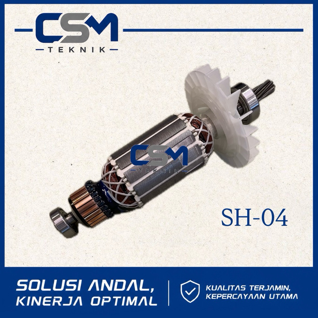 ARMATURE ANGKER MESIN BOR BOBOK SDS+ MAILTANK SH04 ANGKER ROTARY HAMMER MAILTANK SH 04