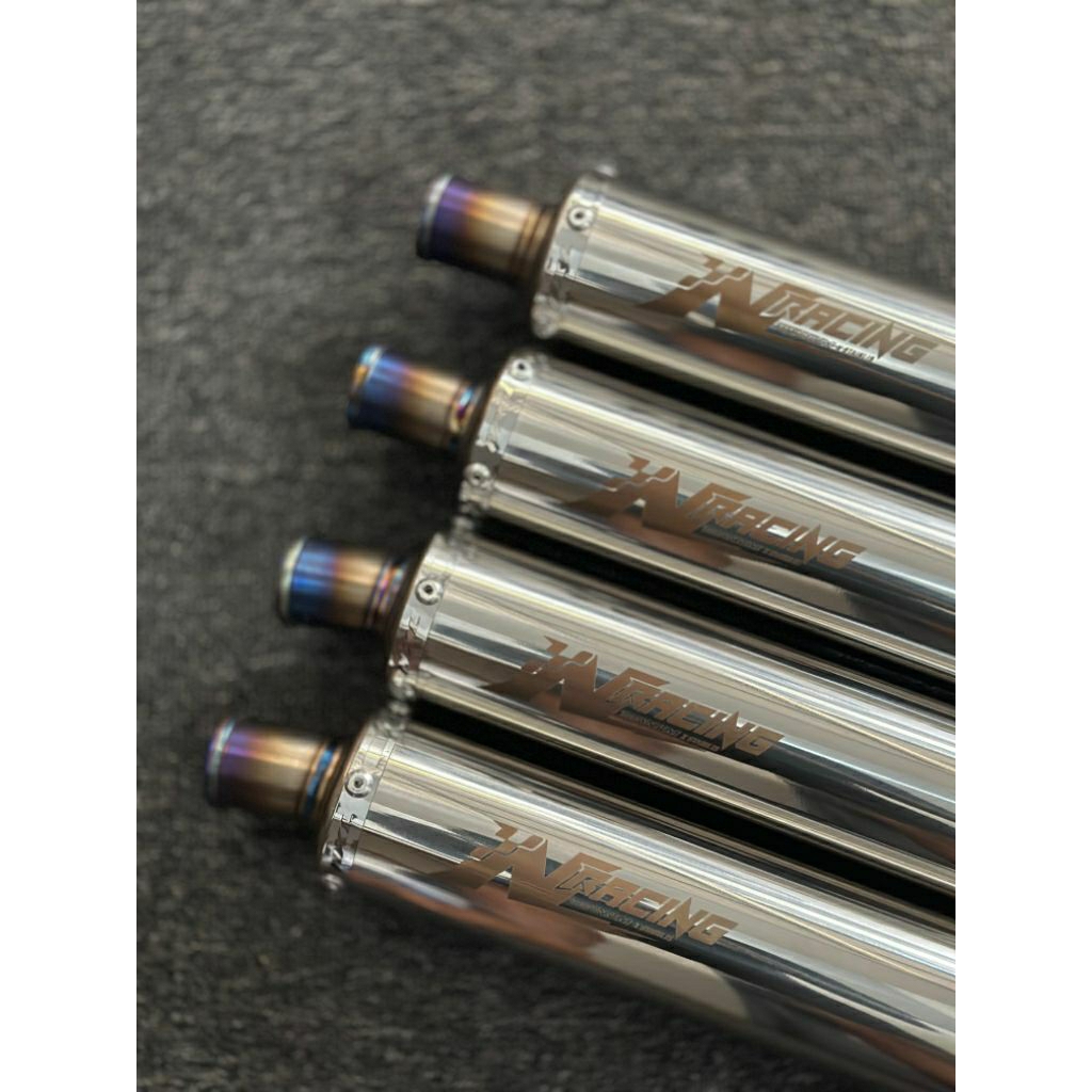 Silencer Stainless Endcup Titanium P30 Original NXL Racing