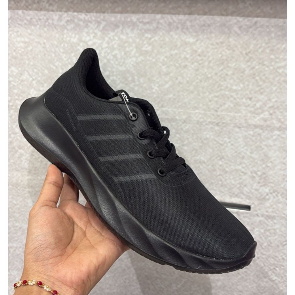TOMKINS - Sepatu Sekolah Full Hitam Polos Size 39-44 Original