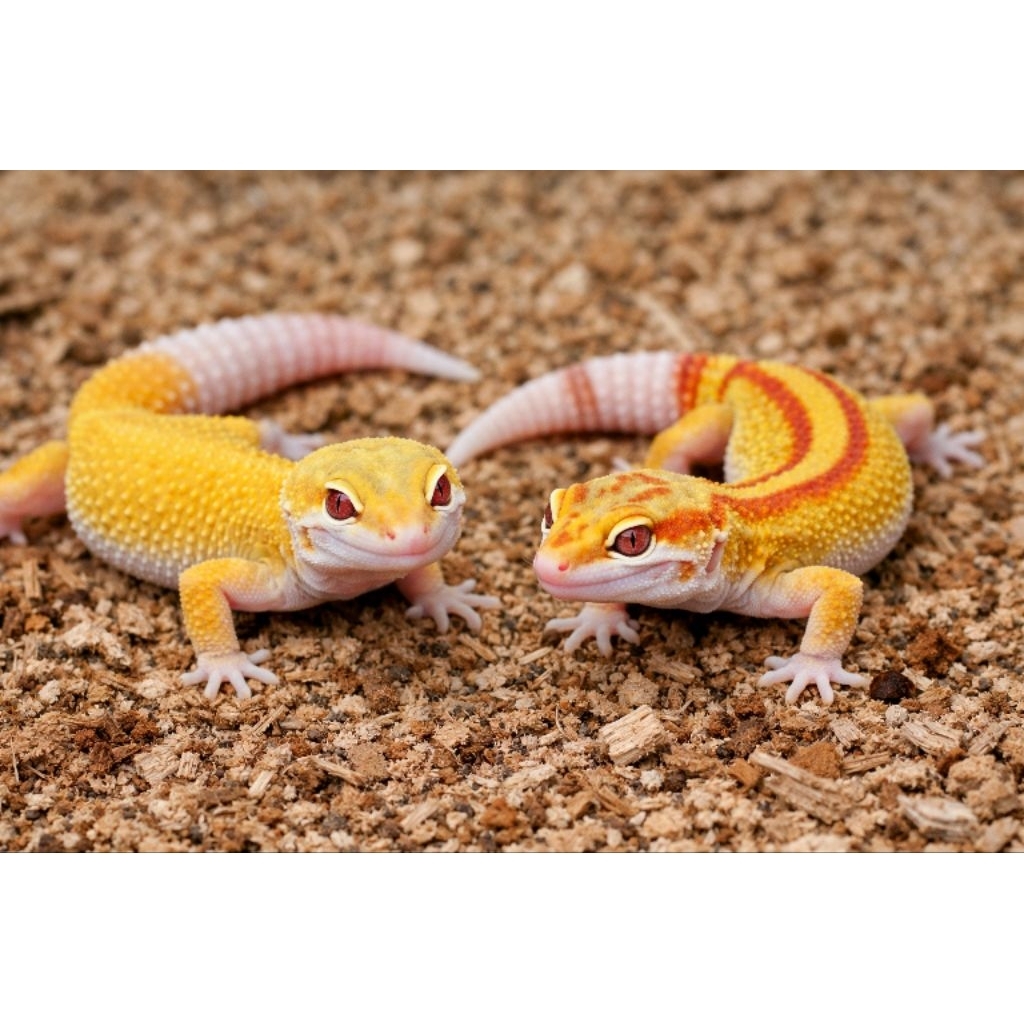Makanan Gecko Leopard baby bisa pilih morph. Free Kalsium