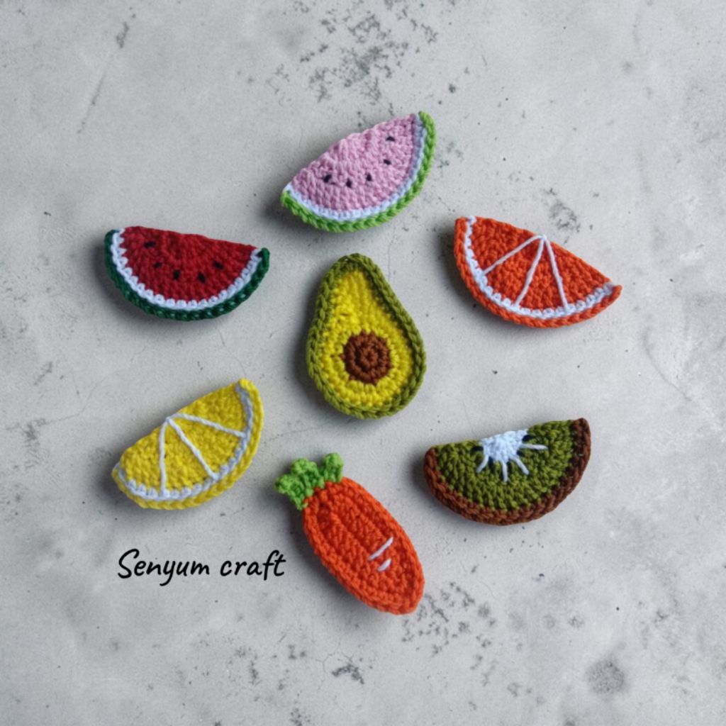 APLIKASI RAJUT BUAH/FRUIT