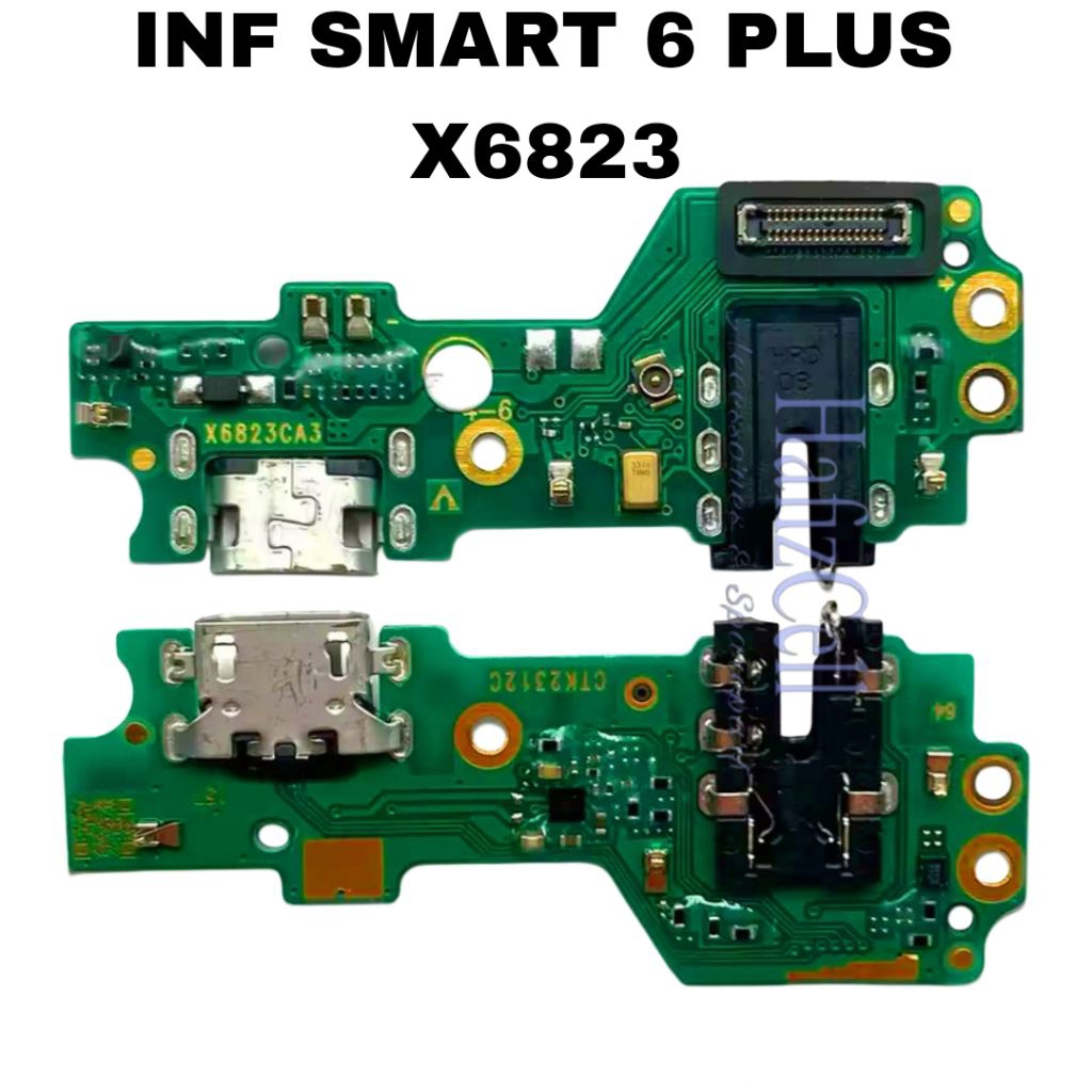 PCB CAS / CONECTOR CAS / PAPAN CAS ORI HP INFINIX SMART 6 PLUS (X6823)