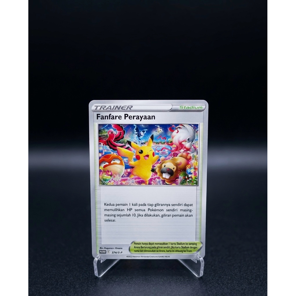KARTU PROMO POKEMON INDONESIA Original - FANFARE PERAYAAN (CELEBRATION FANFARE) - S-P 374 - JAMINAN 