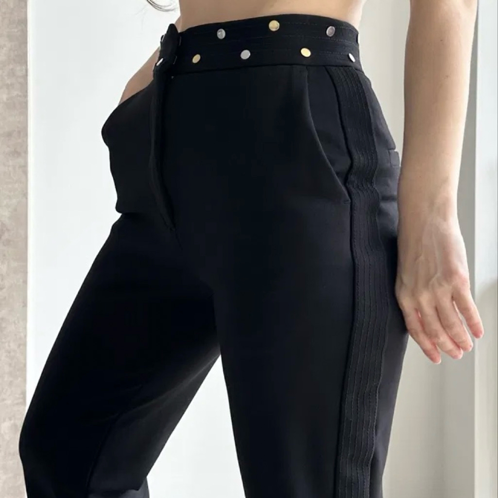 Sandro Aurores Studded Pants in Black / Celana Wanita Sandro