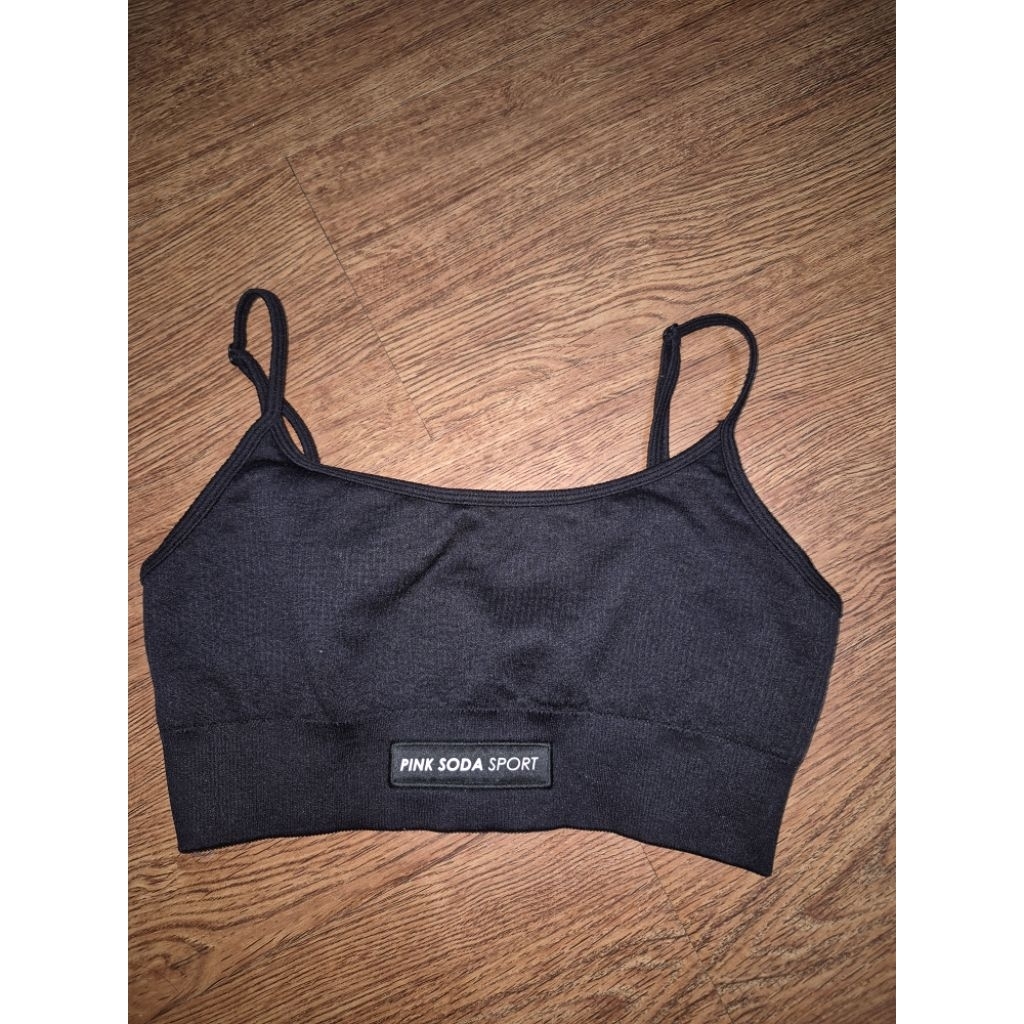 Sport Bra Pink Soda JD Sports XS black preloved