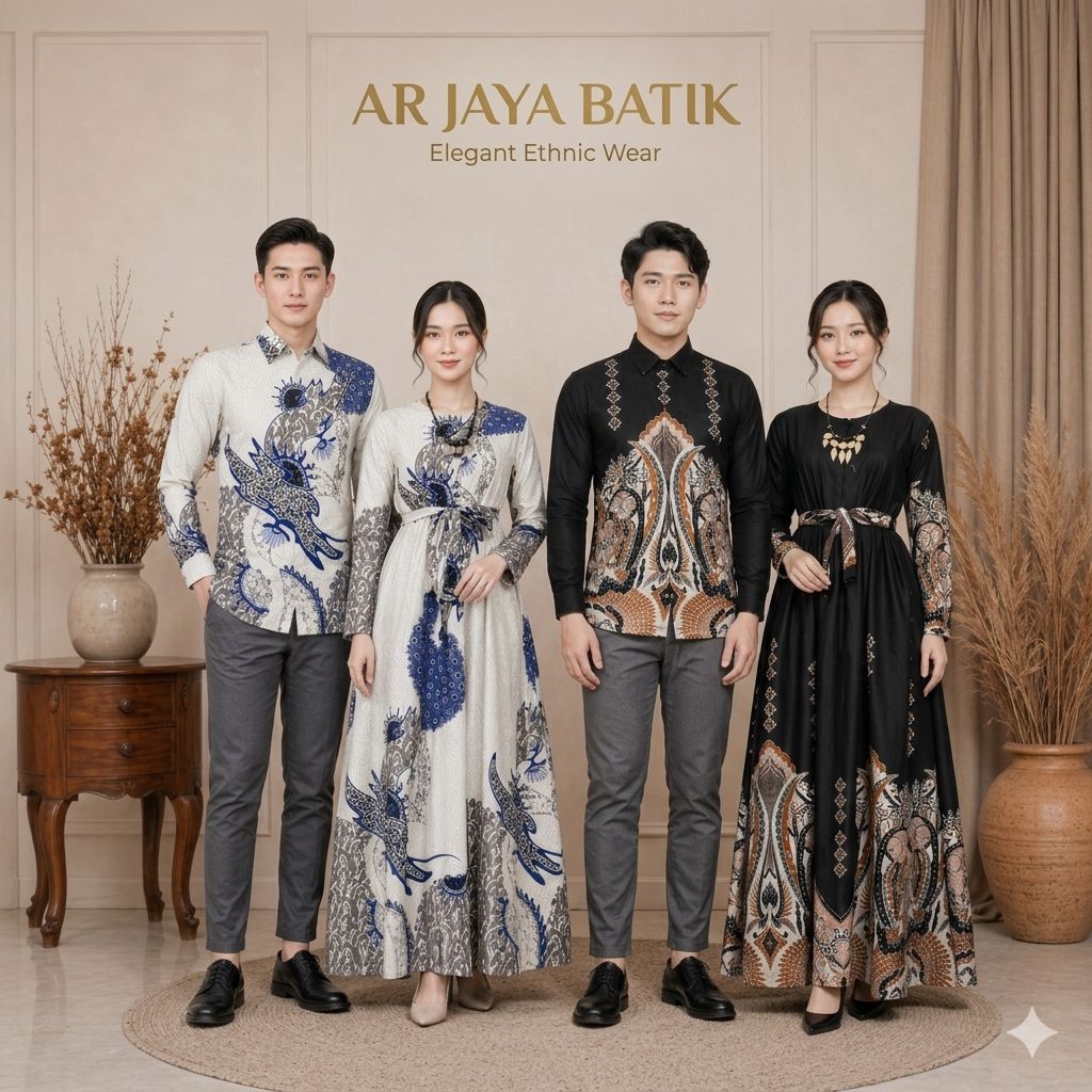 Couple Sarimbit Jumbo Big Size Gamis Batik Terbaru Burgundi Baju Kondangan Bisa Pisah