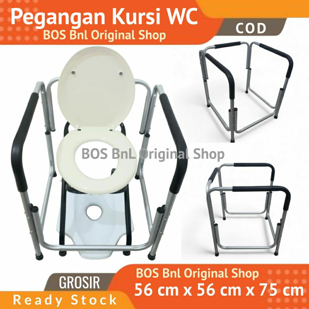 PEGANGAN KURSI WC DUDUK PORTABEL