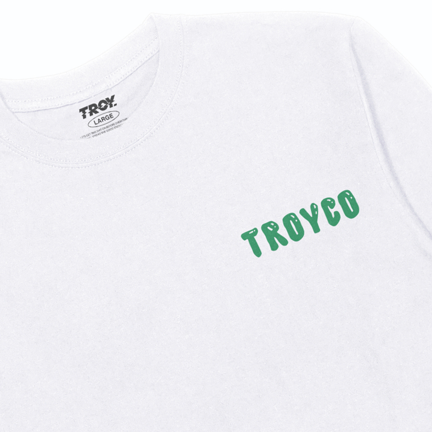 Troy Company Kaos Pria Lengan Panjang Putih - Dream Night Longsleeve Tshirt White LSD 3214