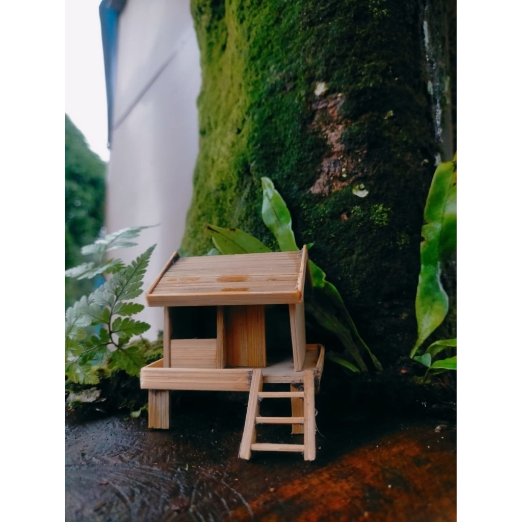 Rumah miniatur Aquarium, Rumah ikan, kelomang, hiasan aquascape