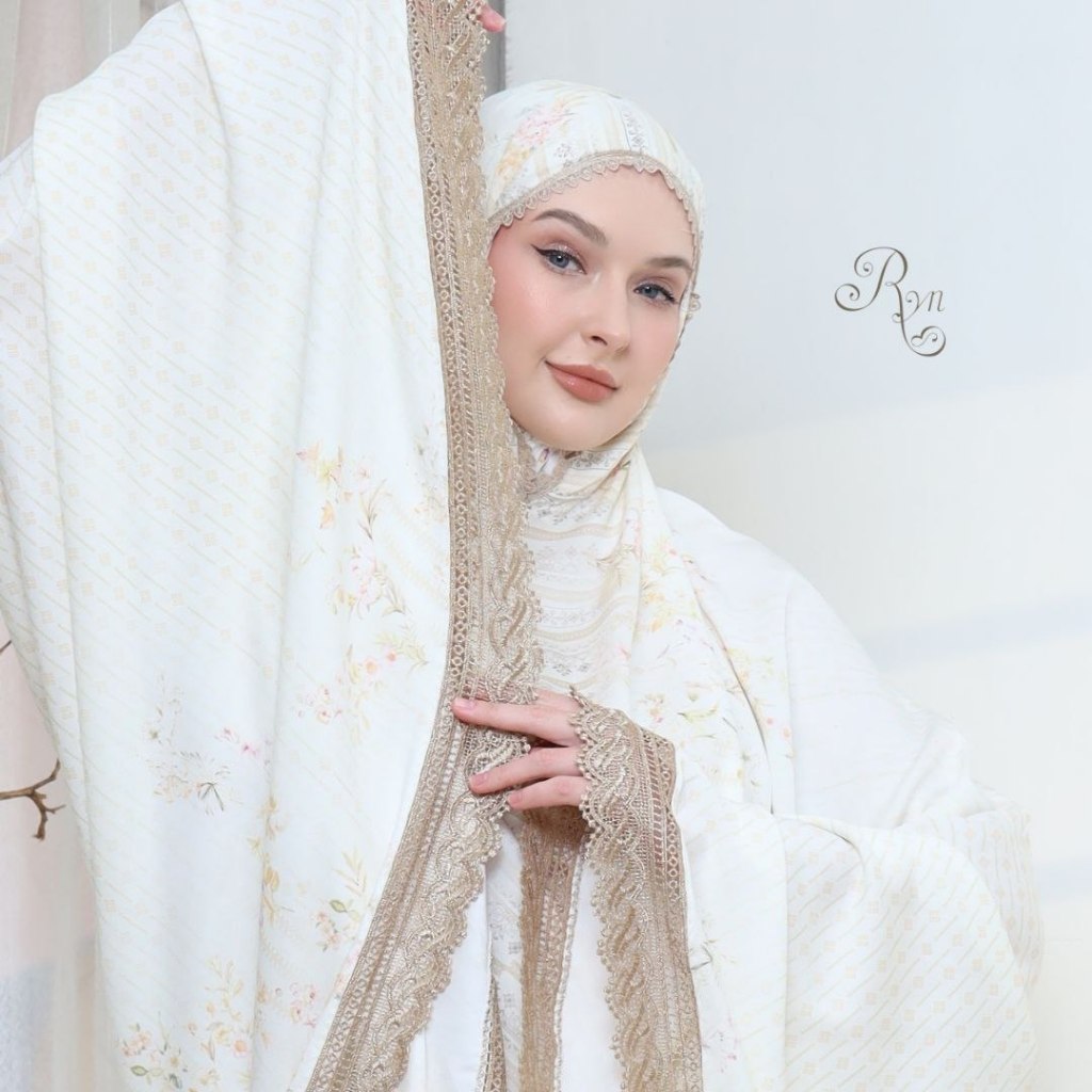 Ryn Rayyan Official | Mukena Rayyan ZEVA Series | Mukena Dewasa Travelling Rayon Twill