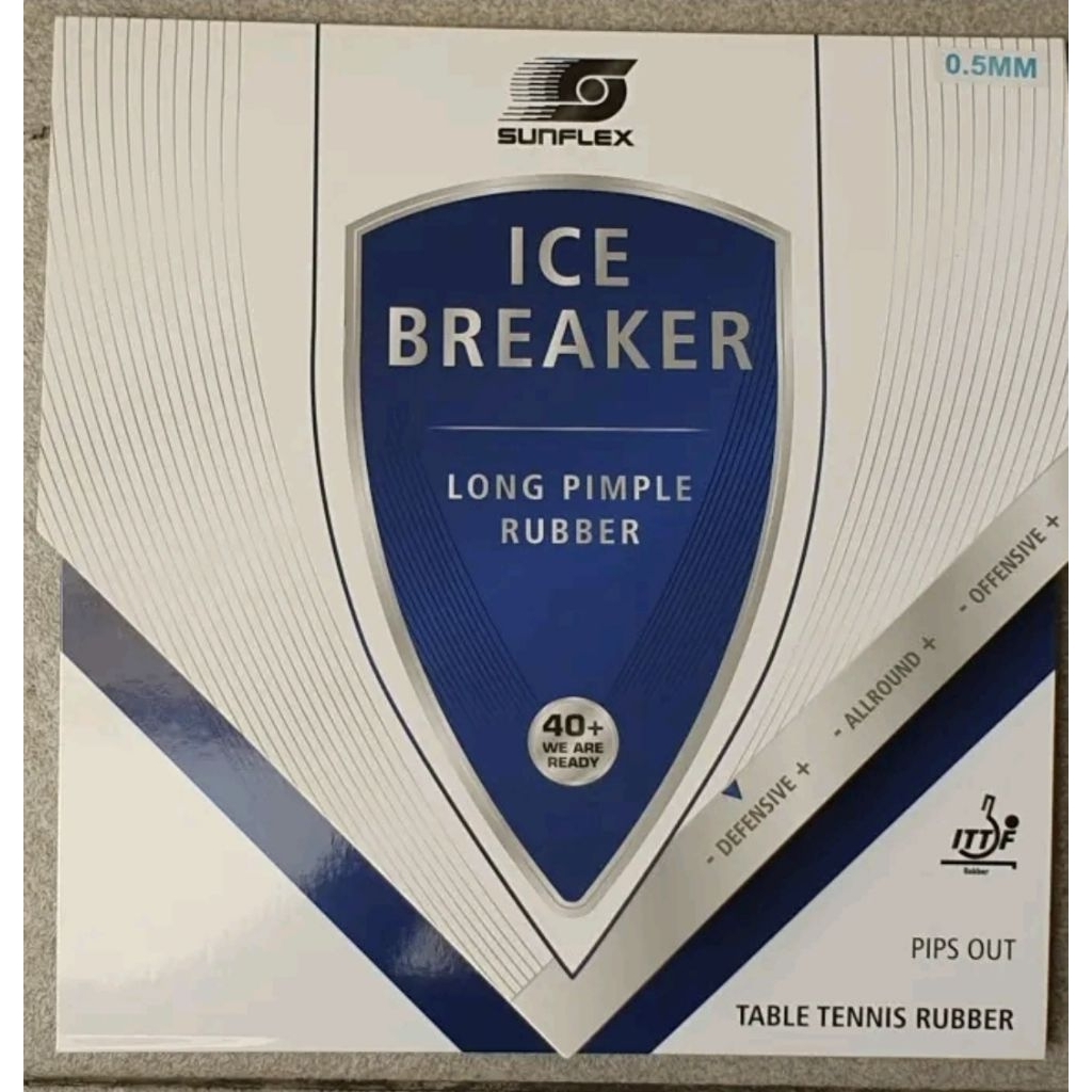 SUNFLEX ICE BREAKER karet bintik panjang tenis meja
