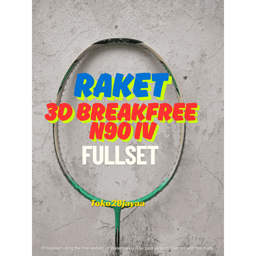 RAKET 3D BREAKFREE N90 IV FULLSET MURAH BERKUALITAS DEWASA