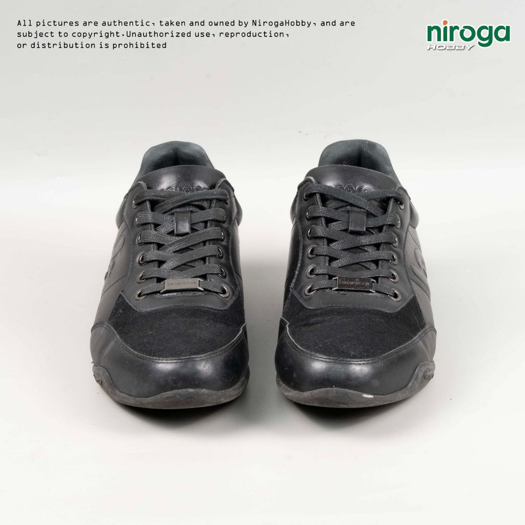 Bocorocco U. Vito 31A Nero - Sepatu Sneakers Pria Kulit Hitam
