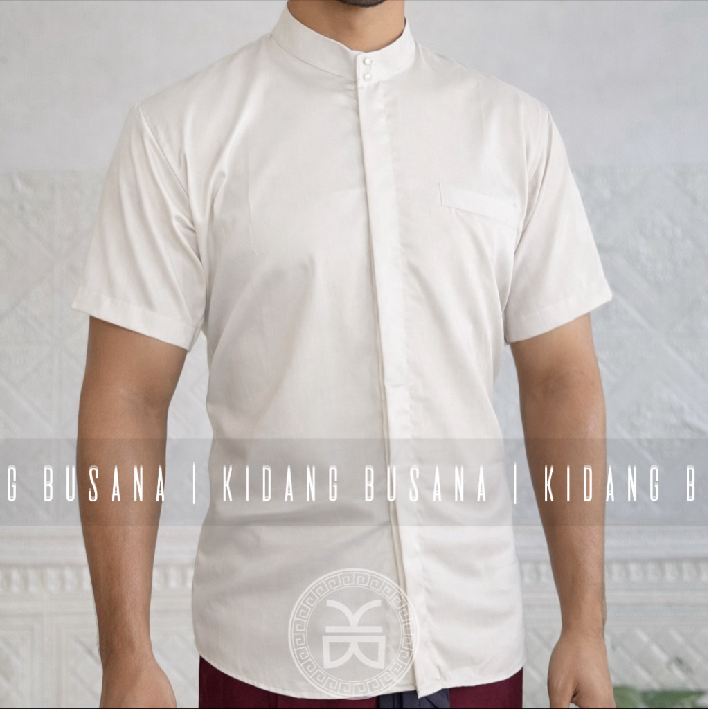 Semi Safari Putih | Kemeja Koko | Baju Semi Safari Pendek