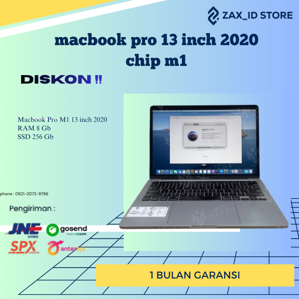 macbook pro 13 inch 2020 chip m1