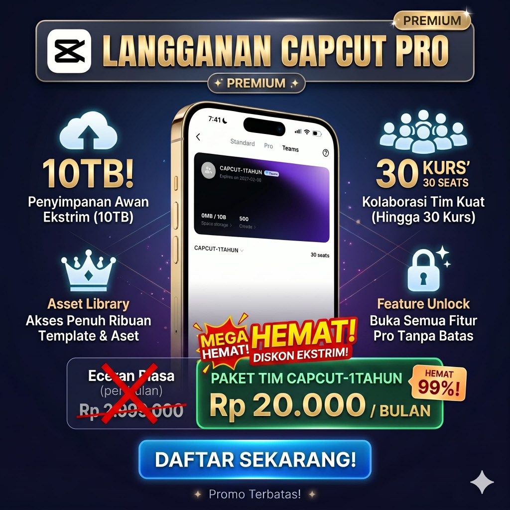 [PRO] TEMPLATE CAPCUT PRO - LANGSUNG DIKIRIM INSTANT