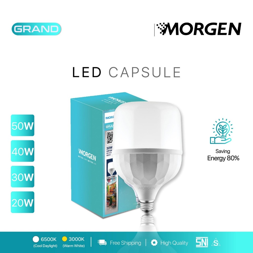 Lampu Kapsul Led Capsule Morgen Grand 20W - 50W