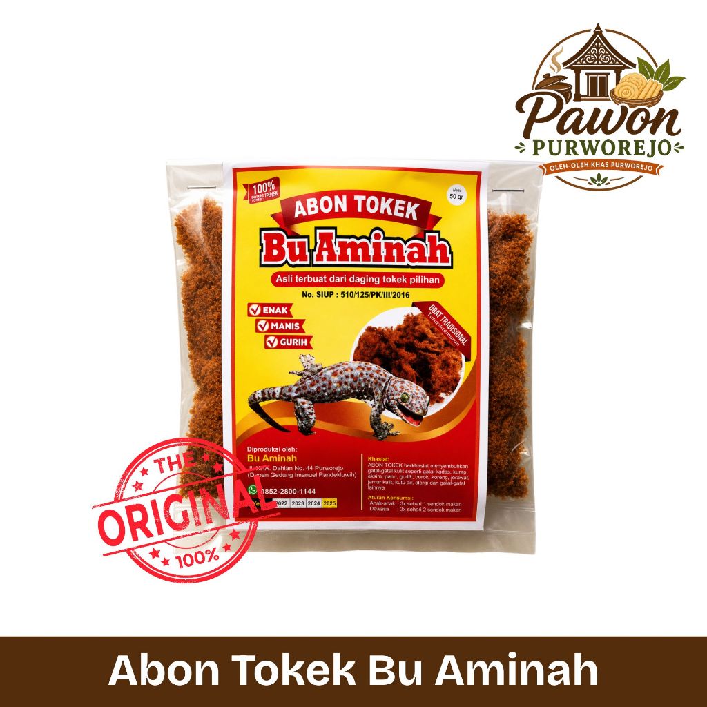 Abon Tokek Asli Bu Aminah Original
