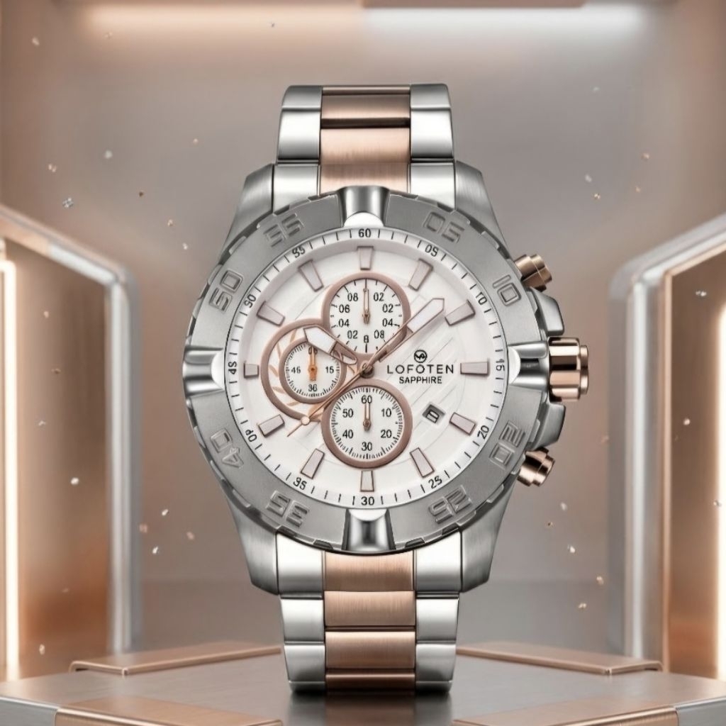 Lofoten F-6512 Silver Rosegold Cowok