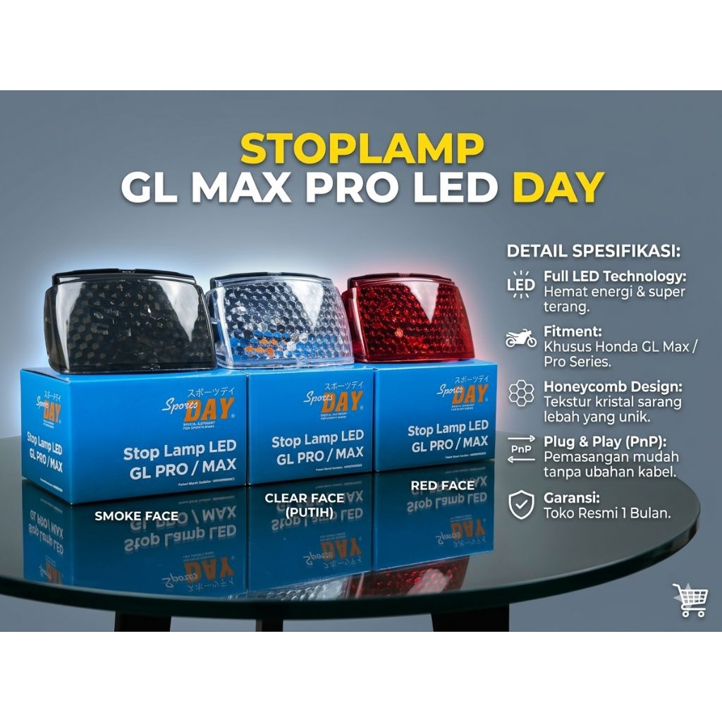 Stoplamp Belakang Honda GL max GL pro Import Day Lampu Stop Belakang GL max pro led import Day