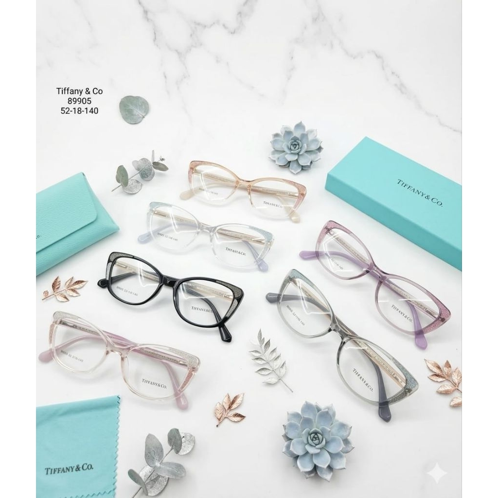 Frame Kacamata Bluecromic Photocromic Blueray Anti Radiasi Tiffany & Co 89905
