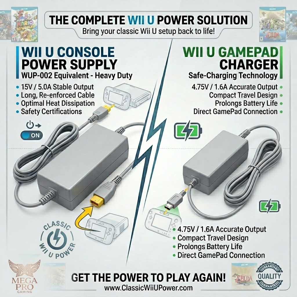 Adaptor Nintendo Wii u Wii U Pad