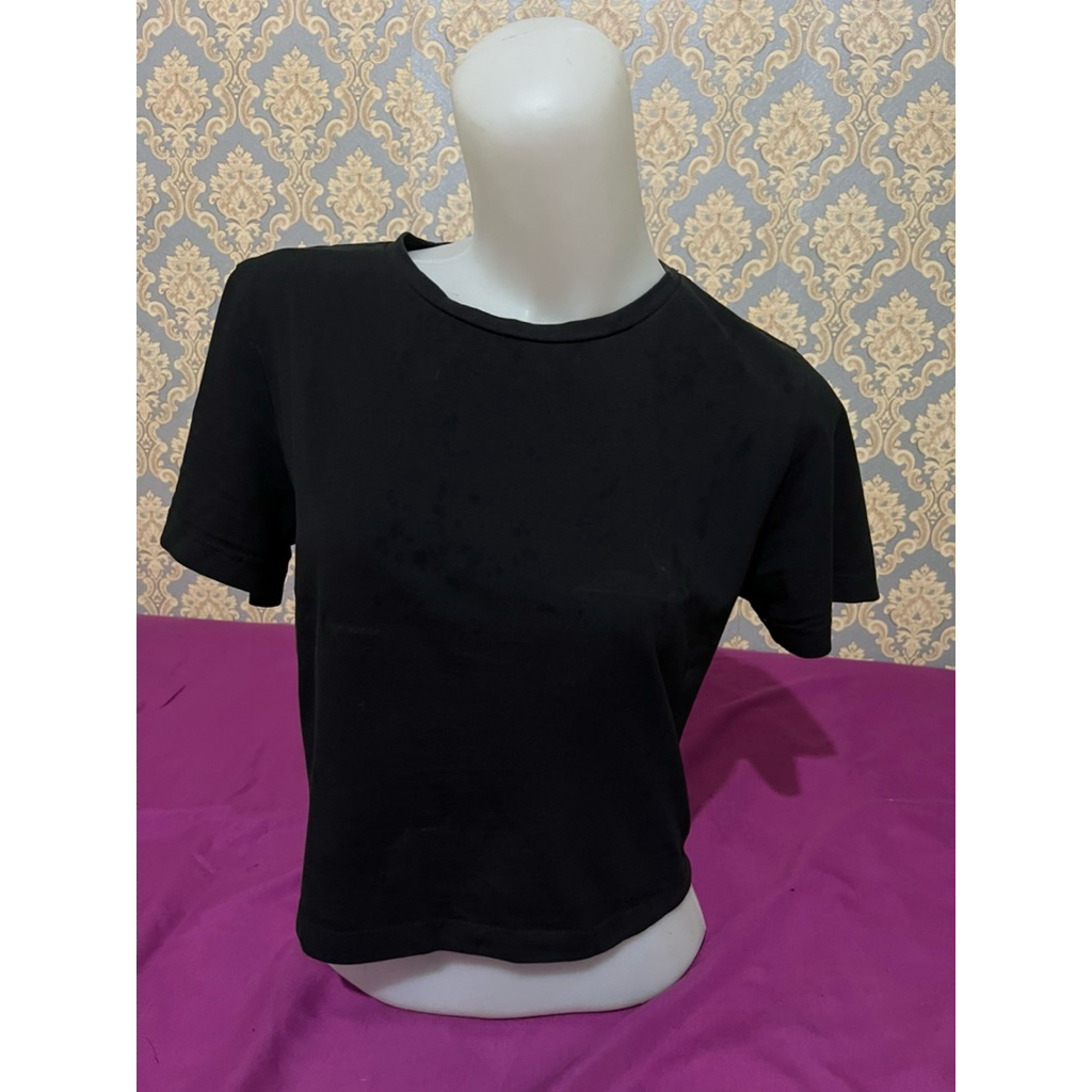 kaos crop zara