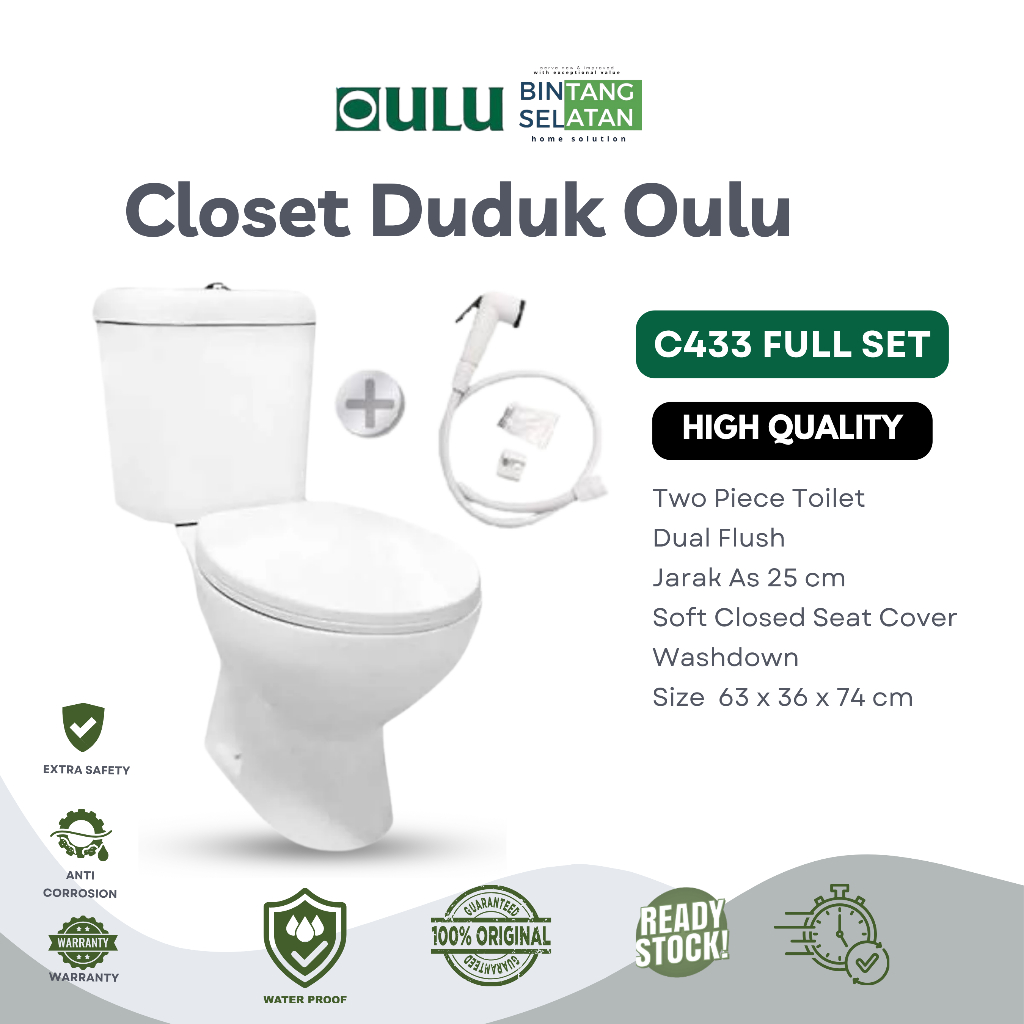 OULU CLOSET DUDUK C433 DUAL FLUSH