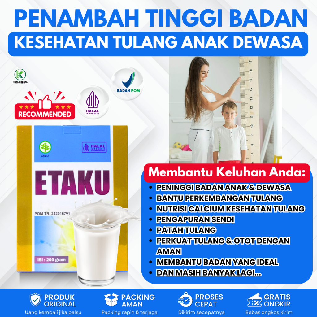 Susu Peninggi Badan Terlaris / Susu penambah tinggi badan / penambah tinggi badan cepat / suplemen p