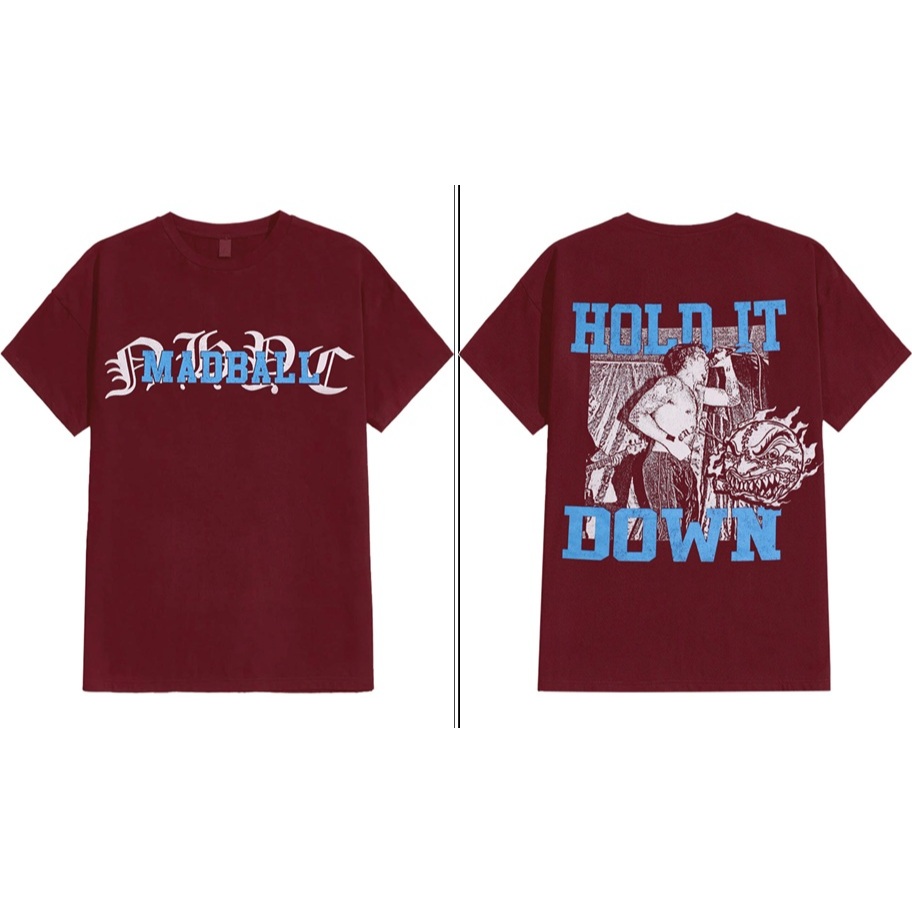 MADBALL HOLD IT DOWN LIVE TAG GILDAN HEAVY SIZE L T SHIRT