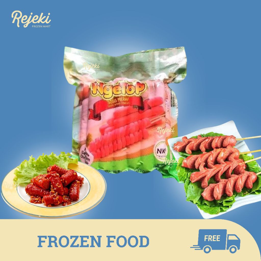 Ngetop Sosis Merah 500gr - Rejeki Frozen Mart