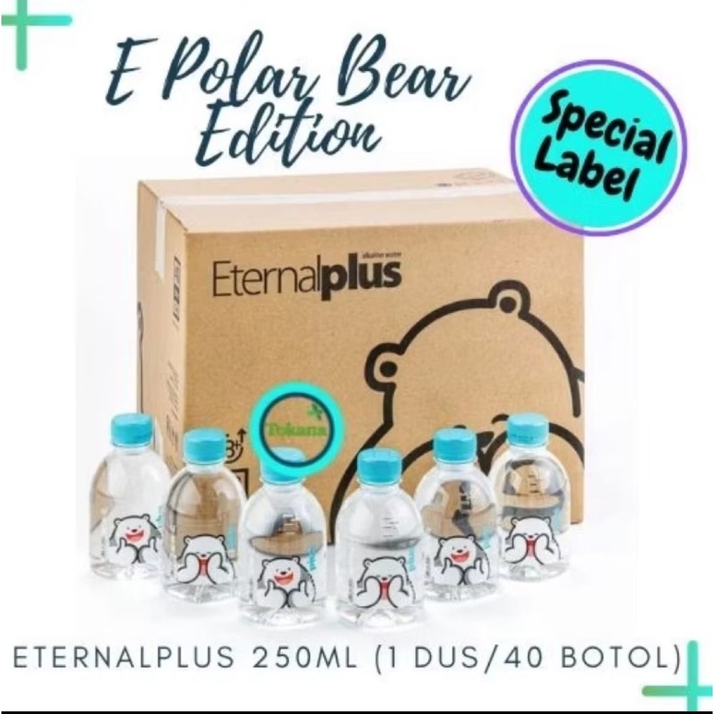 Eternal Plus E+ 250ml - Air Mineral Water Ph8+ 1 dus 40 pcs