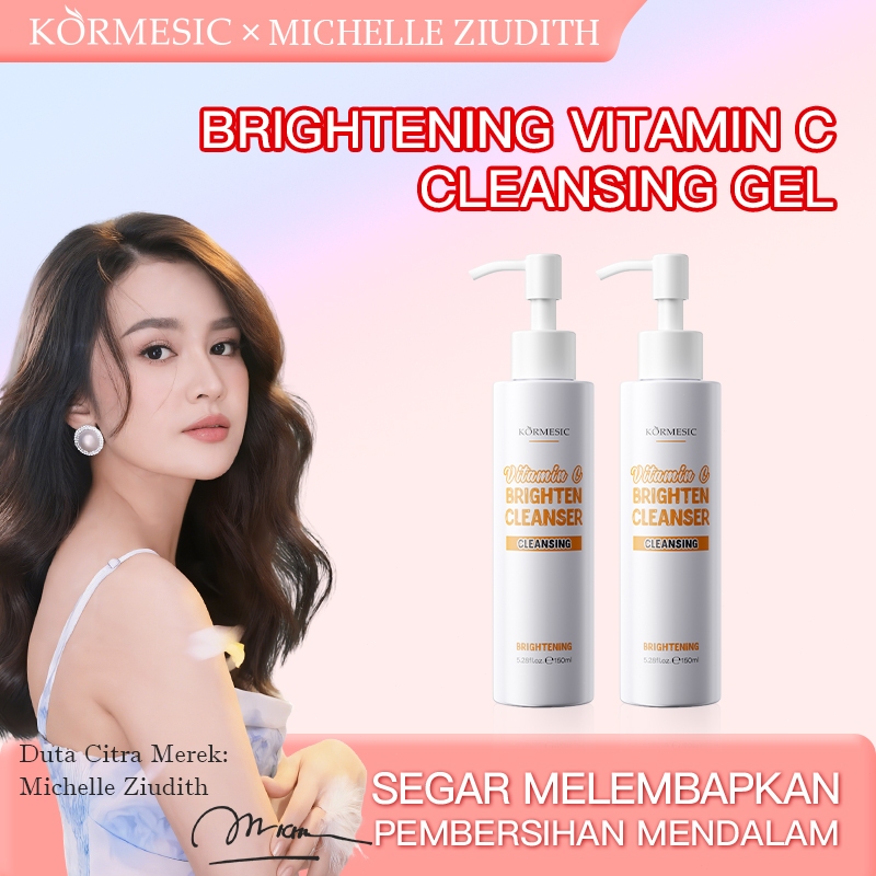 Cleanser Vitamin C KORMESIC - Ampuh Mencerahkan Kulit Kusam Tanpa Bikin Kulit Kering