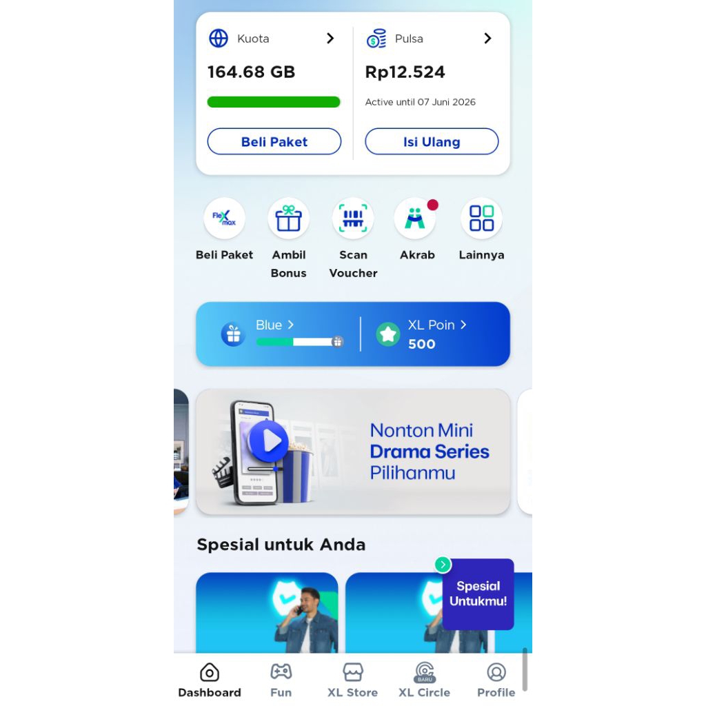 paket XL diskon 90%