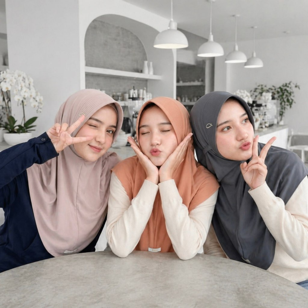 ZADA Hijab Instan Sinta Series - Bego Instan Serut Pad Antem Jersey Sutra By Daffi Hijab By Daffi Hi
