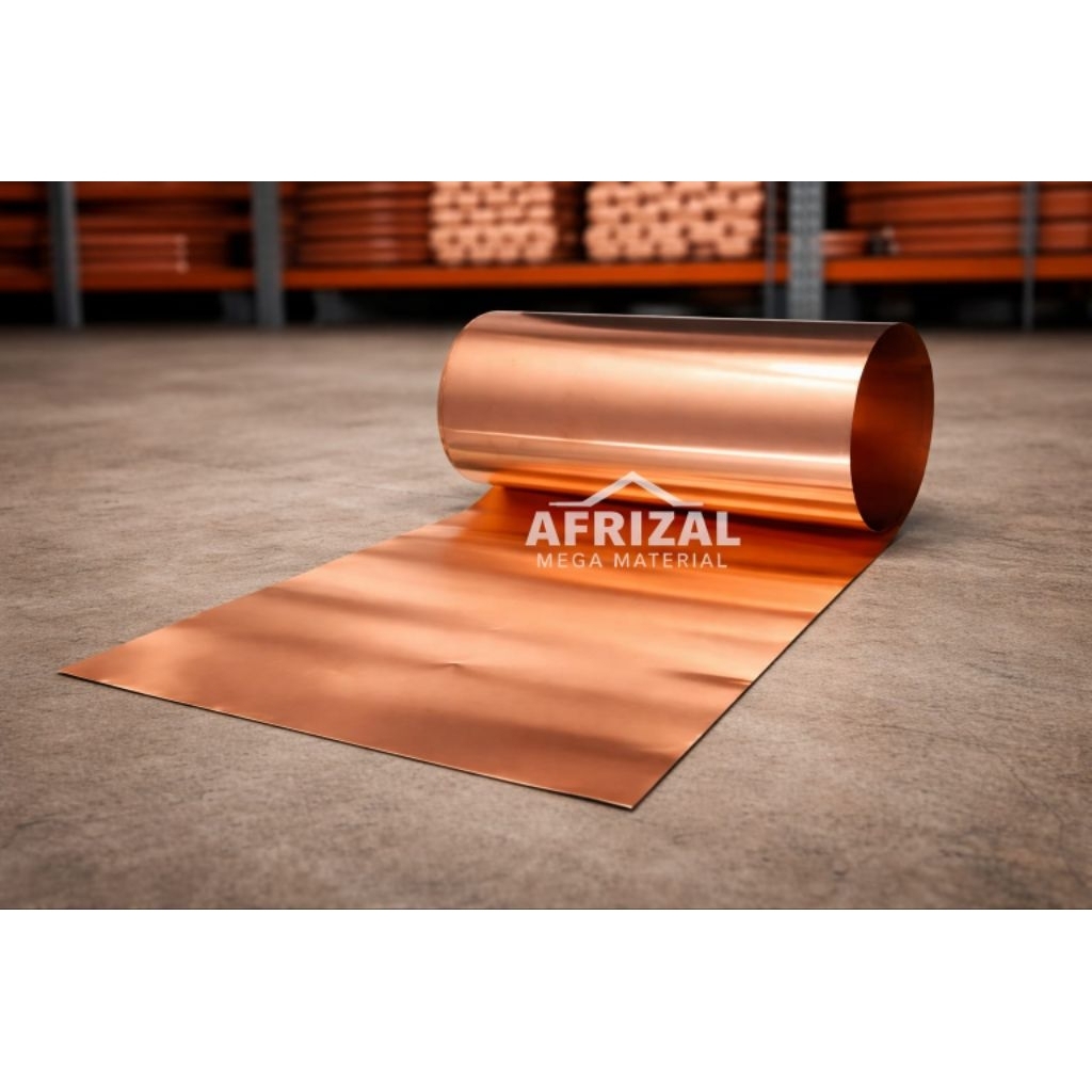 Plat tembaga tebal 0,5mm x 150mm x 150mm | Plat tembaga murni