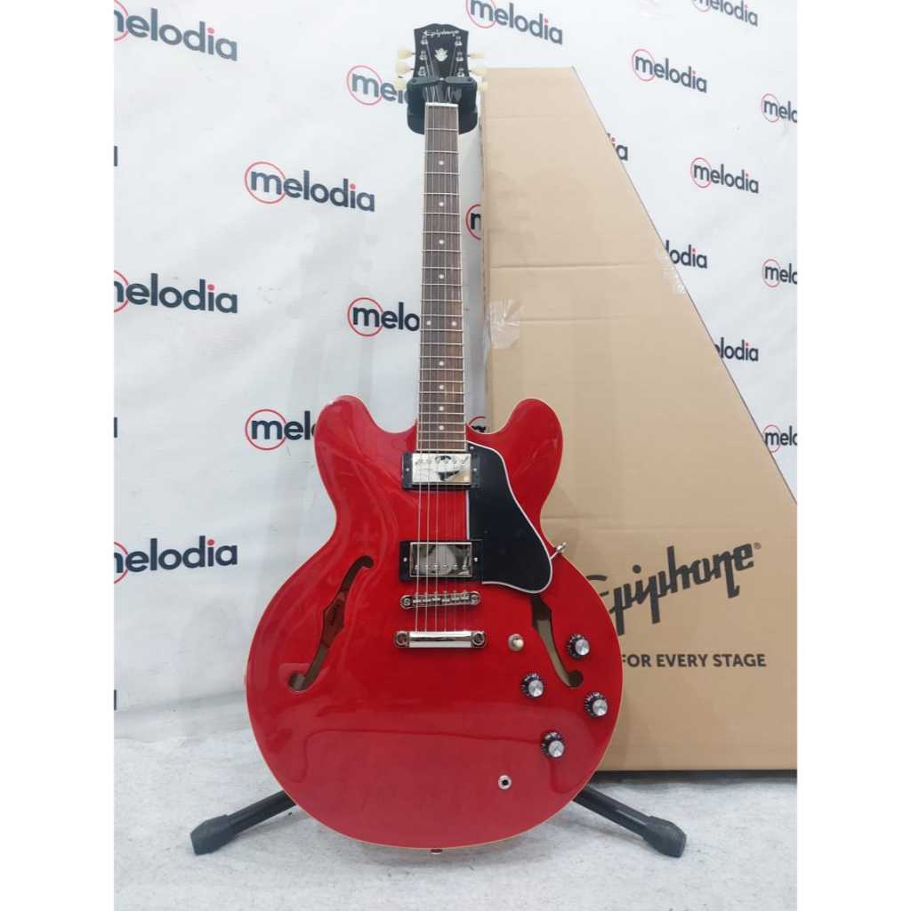 Epiphone ES 335 Semi-hollowbody in Cherry, 6-strings Electric Guitar (EIES335CHNH1)